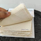 Swatch Card - 35 Handmade organic cotton samples - Size 15 cm x 12 cm - Undyed/ Greige/ White